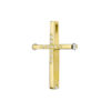 χρυσός βαφτιστικός σταυρός με ζιργκόν Κ14