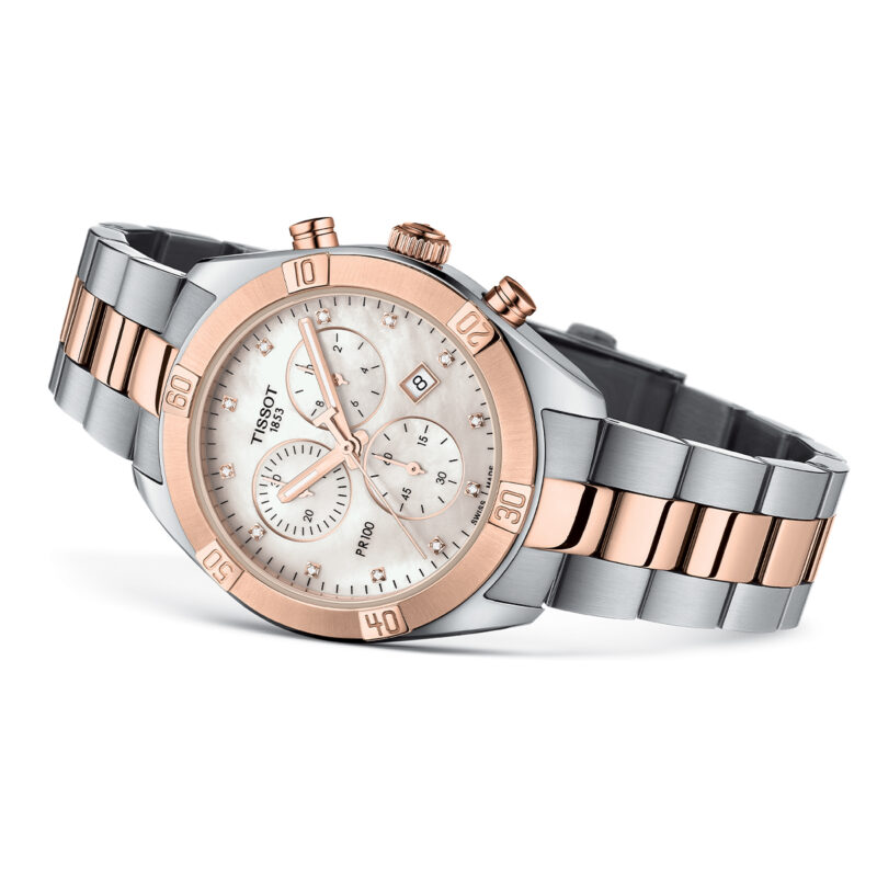 TISSOT PR100 Sport Chic Chronograph With Diamonds-T101.917.22.116.00