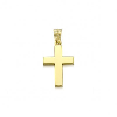 Christening Cross Boy Yellow Gold K14