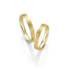 Wedding rings Breuning Yellow- White Gold K8 with Diamond