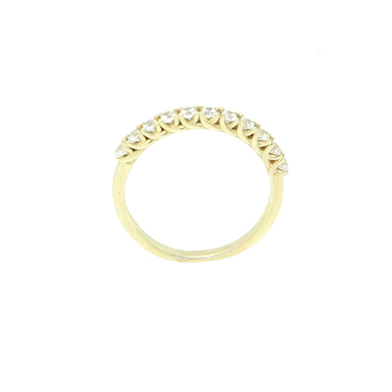 Δαχτυλίδι Σειρέ Κίτρινος Χρυσός Κ14 με Ζιργκόν